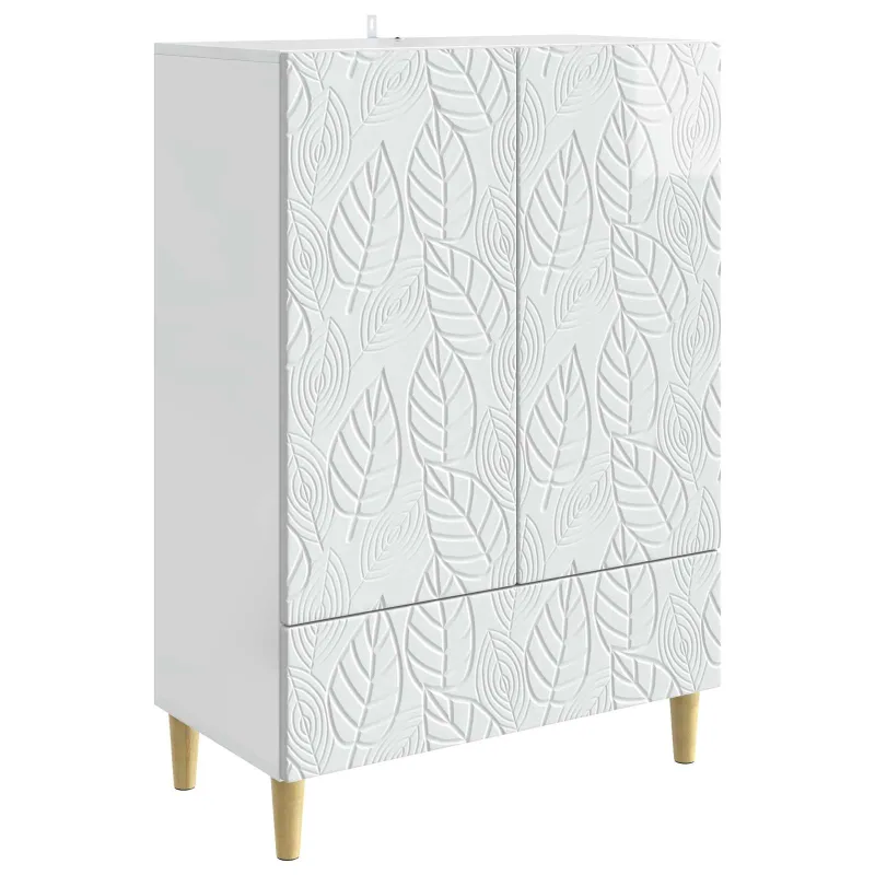 Kabalas Itin blizgi balta 66 x 34,5 x 95 cm Apdirbta mediena