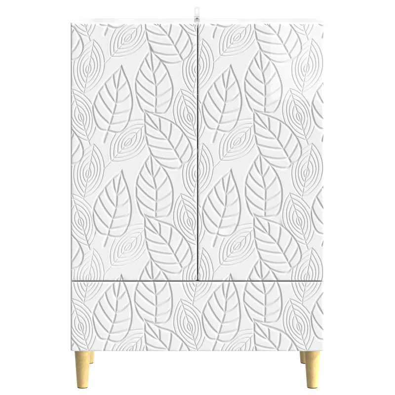 Kabalas Itin blizgi balta 66 x 34,5 x 95 cm Apdirbta mediena