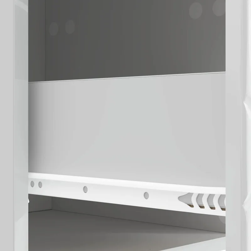 Kabalas Itin blizgi balta 66 x 34,5 x 95 cm Apdirbta mediena