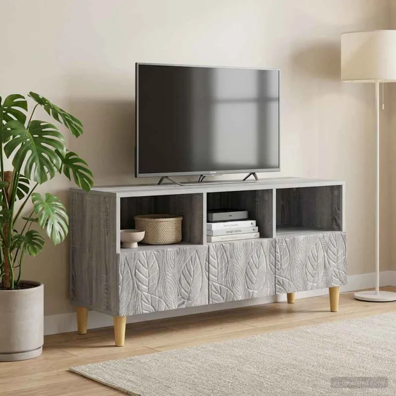 Televizoriaus spintelė 102 x 34,5 x 50 cm Pilka Sonoma