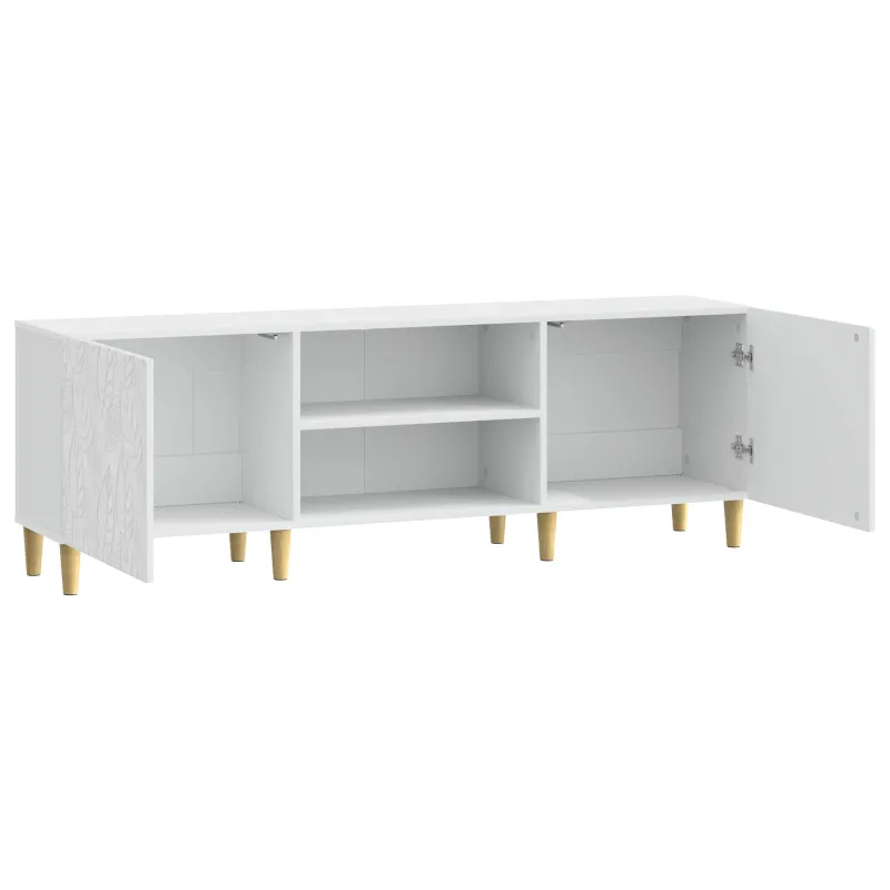 Televizoriaus spintelė 150 x 31 x 50 cm Itin blizgi balta