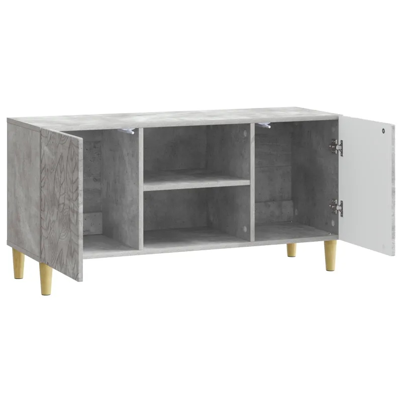 Televizoriaus spintelė 102 x 34,5 x 50 cm Betono pilka