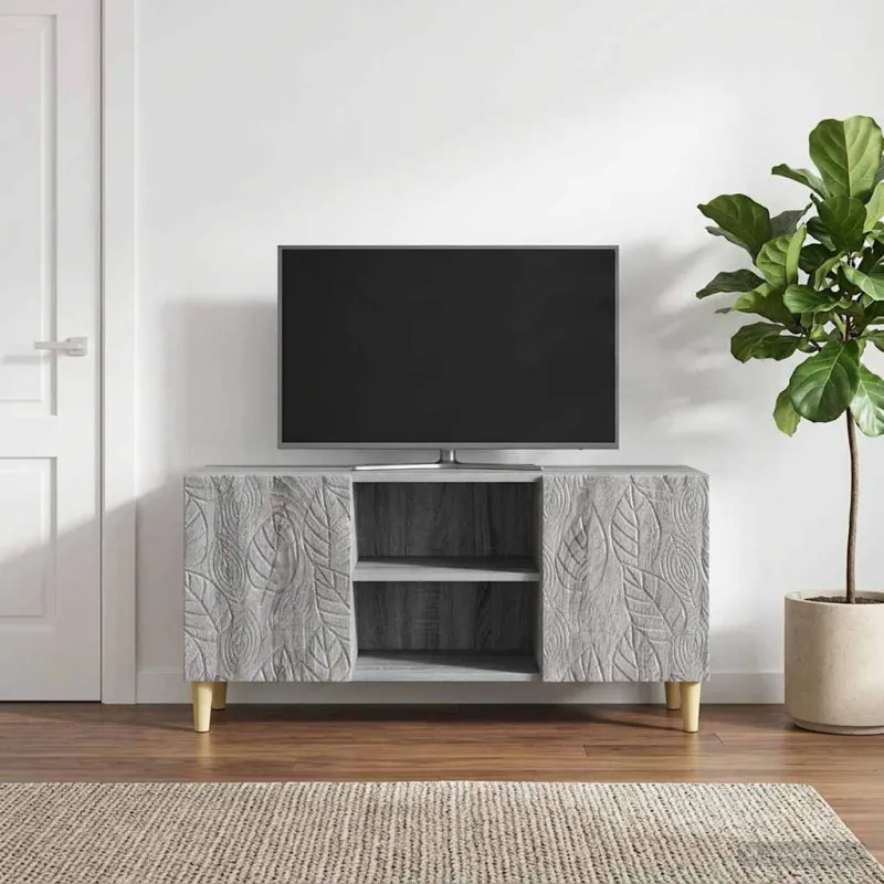 Televizoriaus spintelė 102 x 34,5 x 50 cm Pilka Sonoma