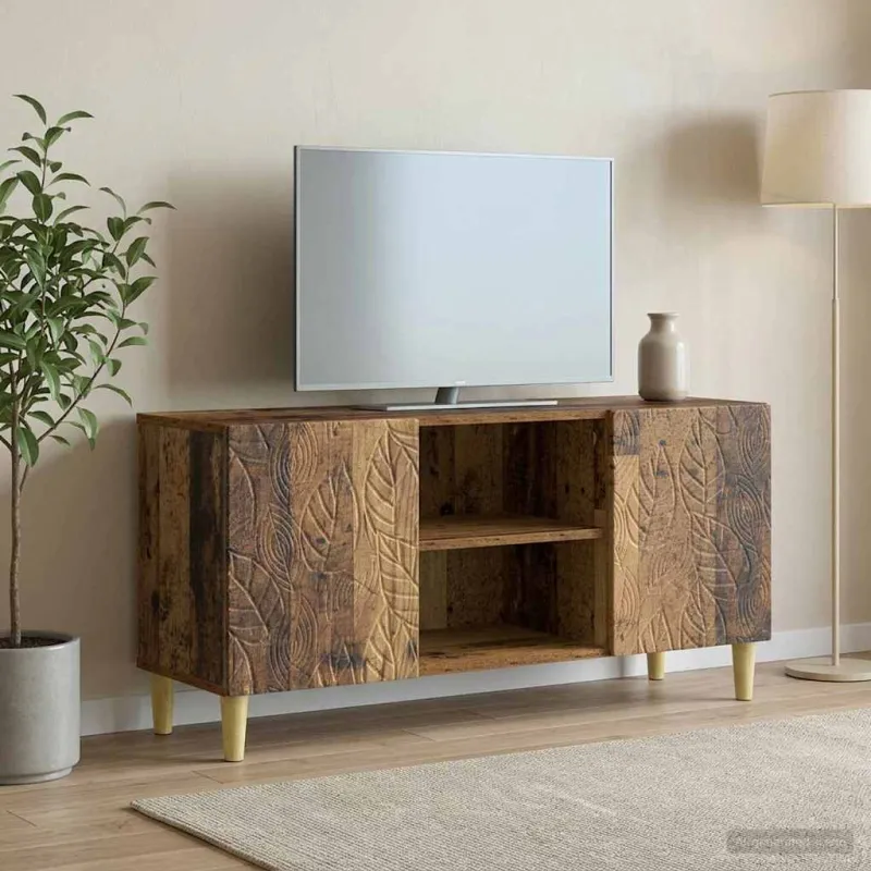 Televizoriaus spintelė 102 x 34,5 x 50 cm Sendintos medienos