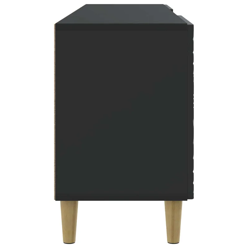 Televizoriaus spintelė 99 x 34,5 x 50 cm Juoda Apdirbta mediena