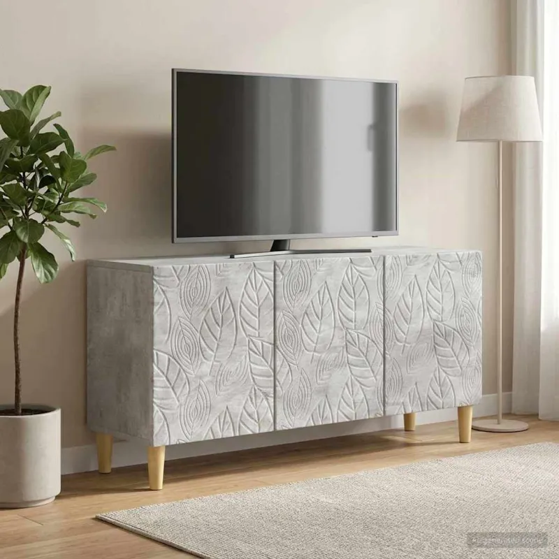 Televizoriaus spintelė 99 x 34,5 x 50 cm Betono pilka
