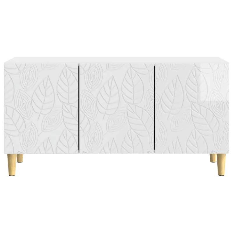 Televizoriaus spintelė 99 x 34,5 x 50 cm Itin blizgi balta