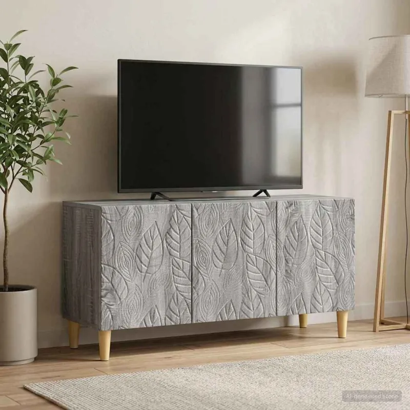 Televizoriaus spintelė 99 x 34,5 x 50 cm Pilka Sonoma