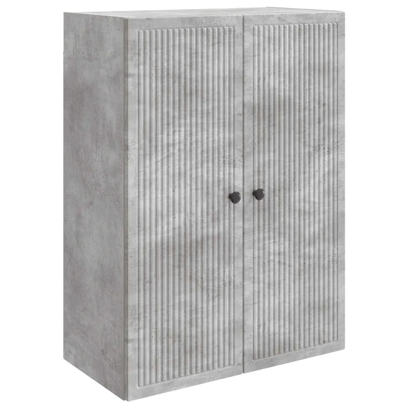 Prie sienos montuojama spinta Betono pilka 66 x 34,5 x 90 cm