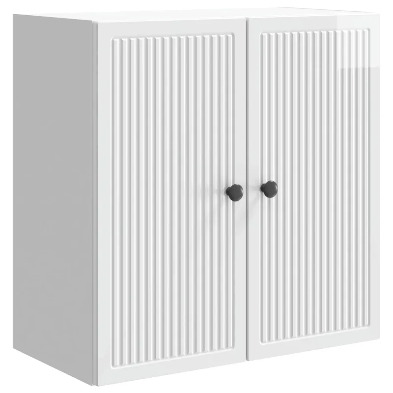 Prie sienos montuojama spinta Itin blizgi balta 59 x 31 x 60 cm