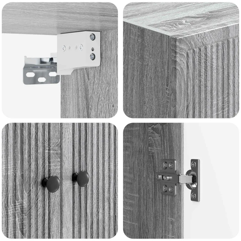 Prie sienos montuojama spinta Pilka Sonoma 59 x 31 x 60 cm