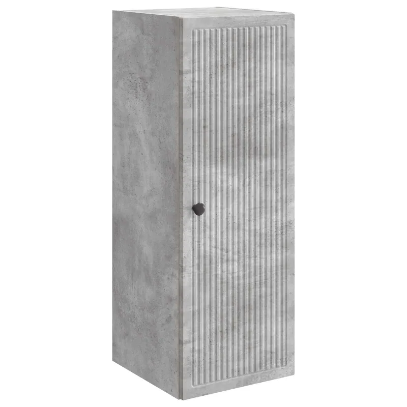 Prie sienos montuojama spinta Betono pilka 33 x 34,5 x 90 cm