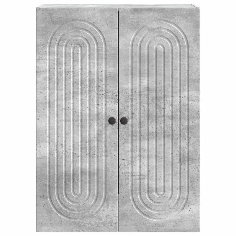 Prie sienos montuojama spinta Betono pilka 66 x 34,5 x 90 cm