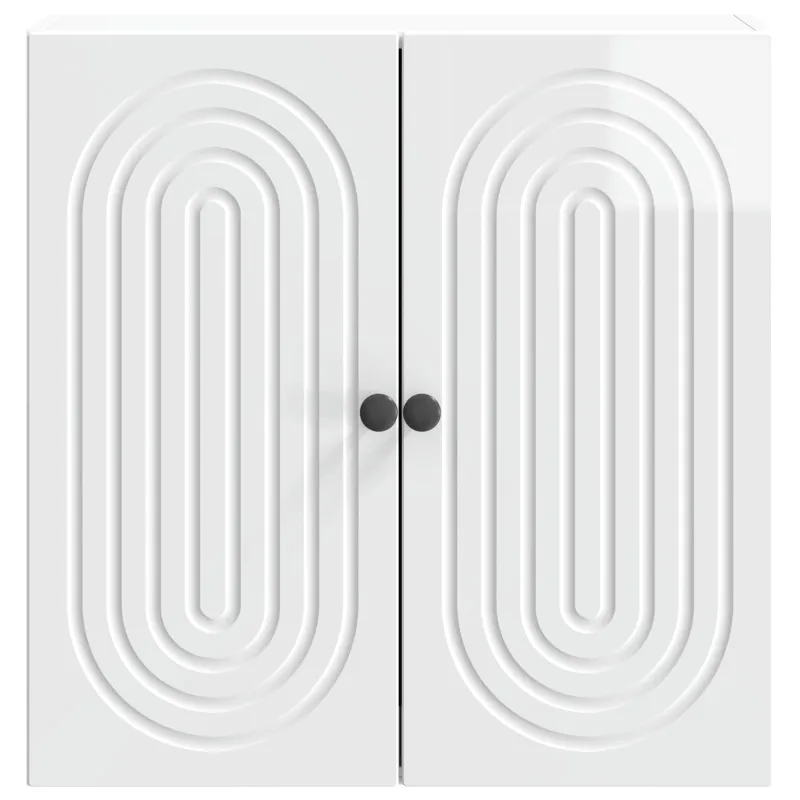 Prie sienos montuojama spinta Itin blizgi balta 59 x 31 x 60 cm