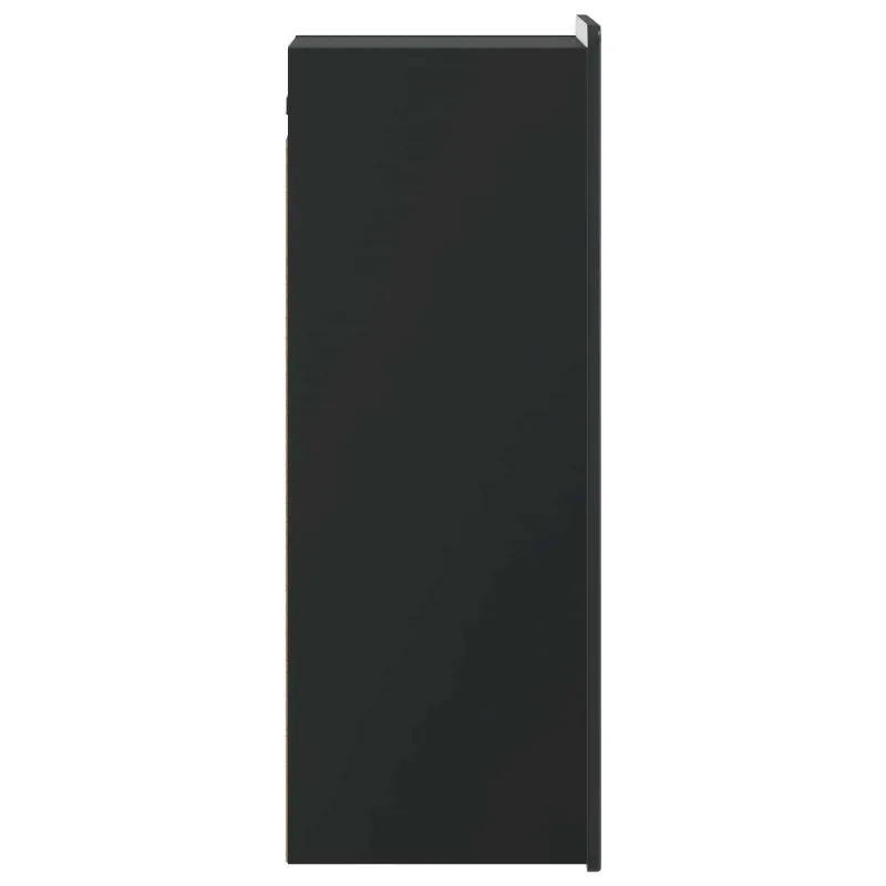 Prie sienos montuojama spinta Juoda 33 x 34,5 x 94 cm
