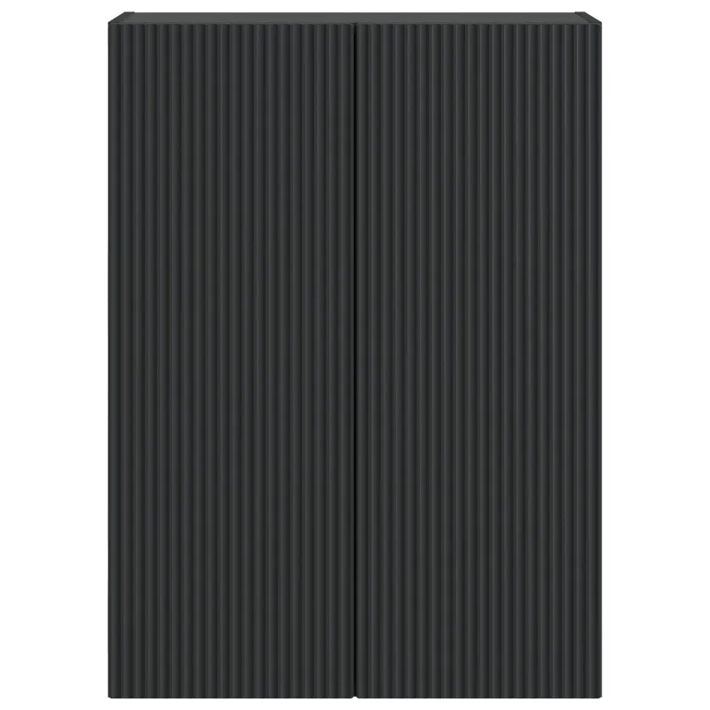 Prie sienos montuojama spinta Juoda 66 x 34,5 x 90 cm