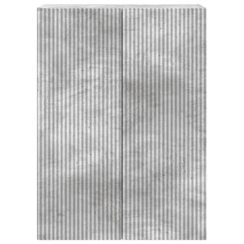 Prie sienos montuojama spinta Betono pilka 66 x 34,5 x 90 cm