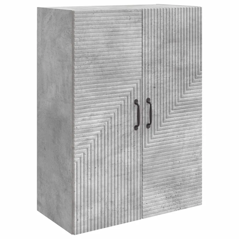 Prie sienos montuojama spinta Betono pilka 66 x 34,5 x 90 cm