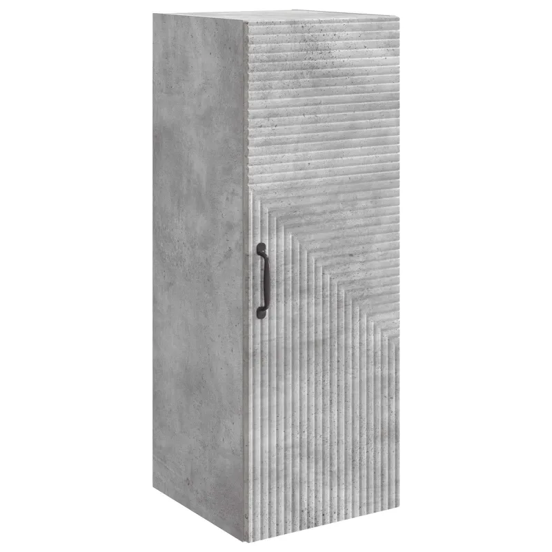 Prie sienos montuojama spinta Betono pilka 33 x 34,5 x 90 cm