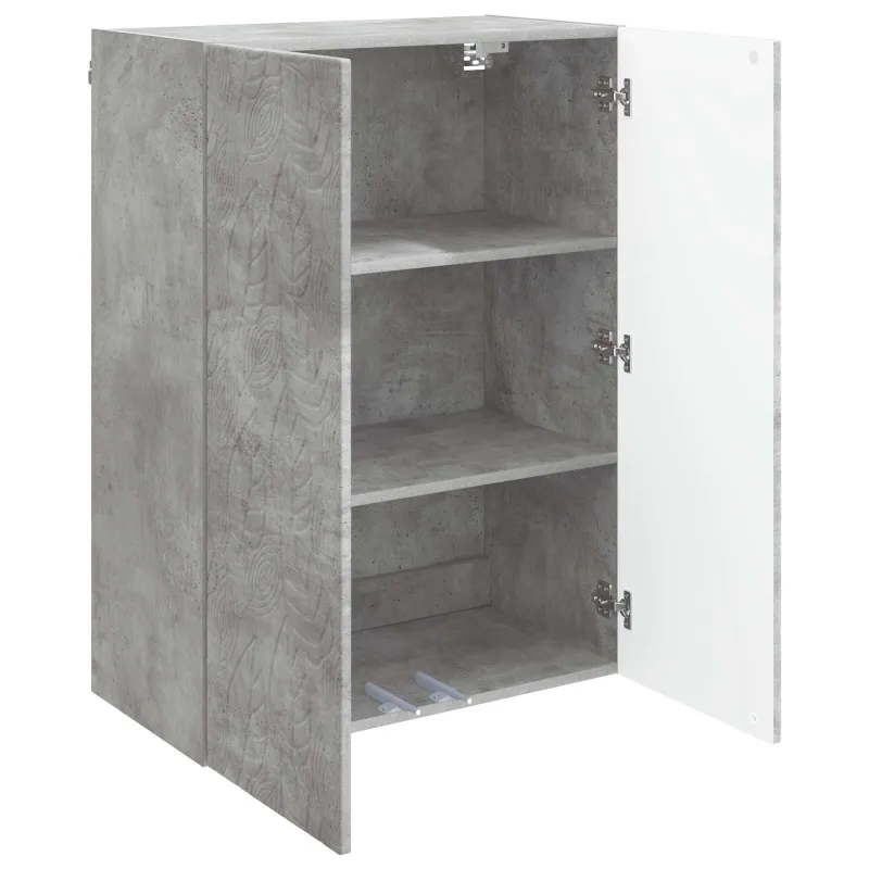 Prie sienos montuojama spinta Betono pilka 66 x 34,5 x 90 cm