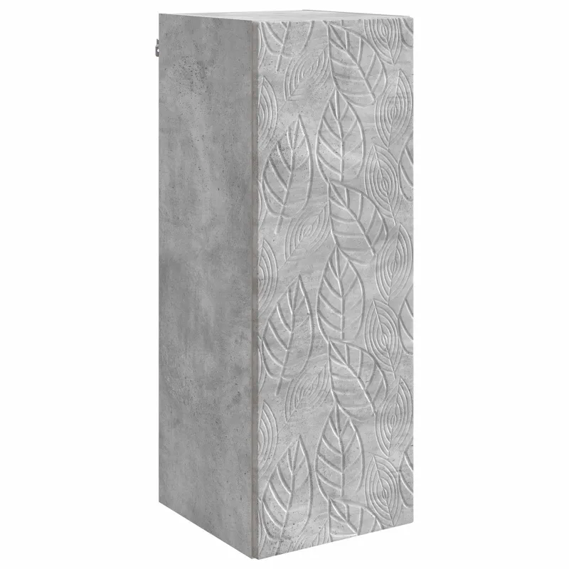 Prie sienos montuojama spinta Betono pilka 33 x 34,5 x 90 cm