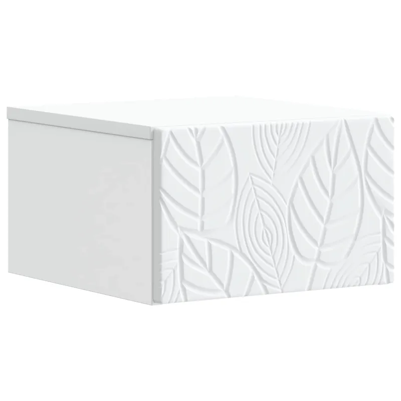 Sieninis šoninis staliukas 2 pcs Balta 34,5 x 33 x 20 cm