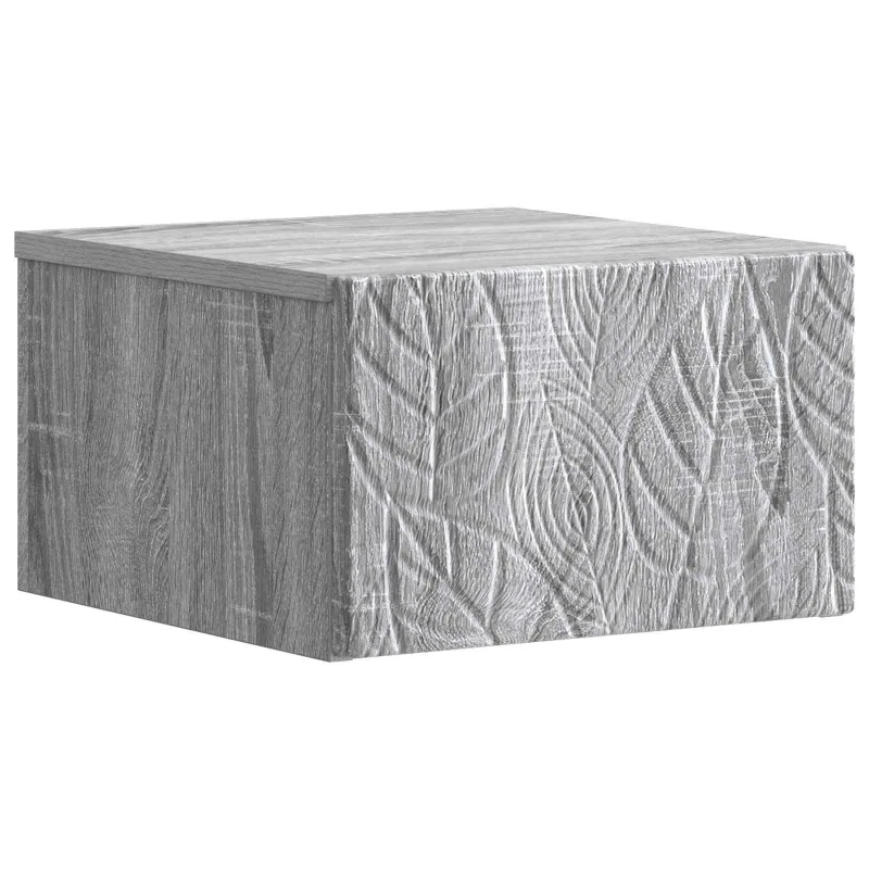 Sieninis šoninis staliukas 2 pcs Pilka Sonoma 34,5 x 33 x 20 cm