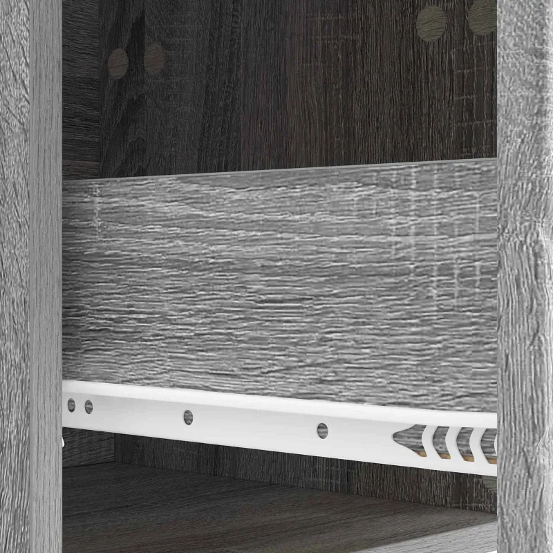 Sieninis šoninis staliukas 2 pcs Pilka Sonoma 34,5 x 33 x 20 cm