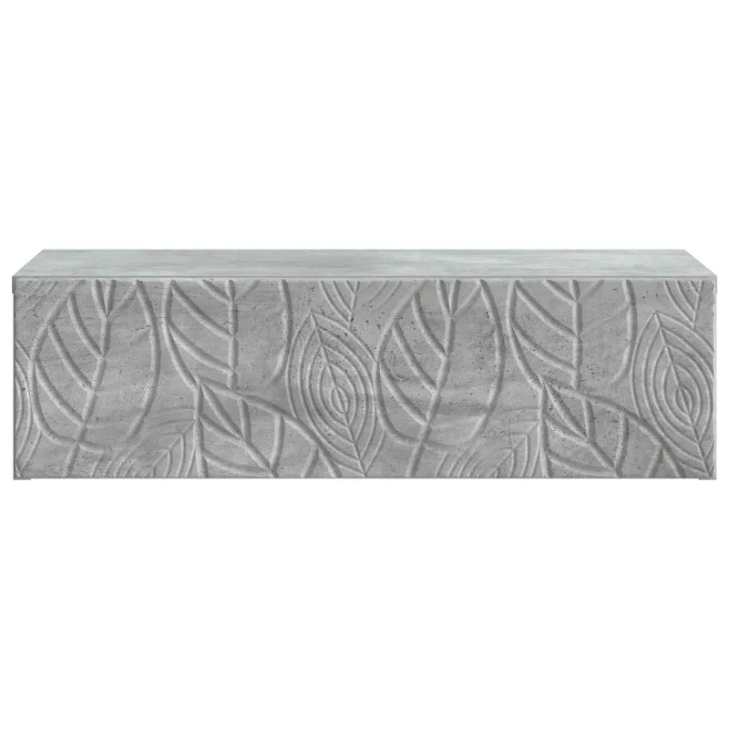 Sieninis šoninis staliukas Betono pilka 59 x 34,5 x 17 cm