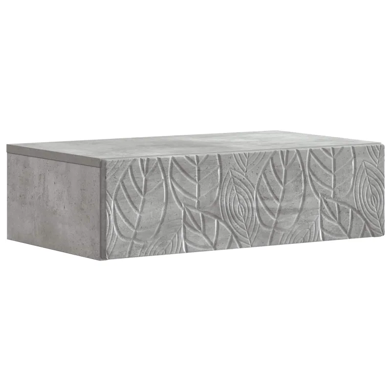 Sieninis šoninis staliukas Betono pilka 87,5 x 34,5 x 17 cm