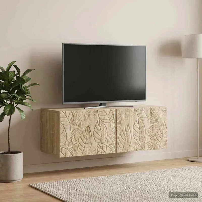 Sieninė TV spintelė 59,5 x 41 x 30 cm Sonoma ąžuolas