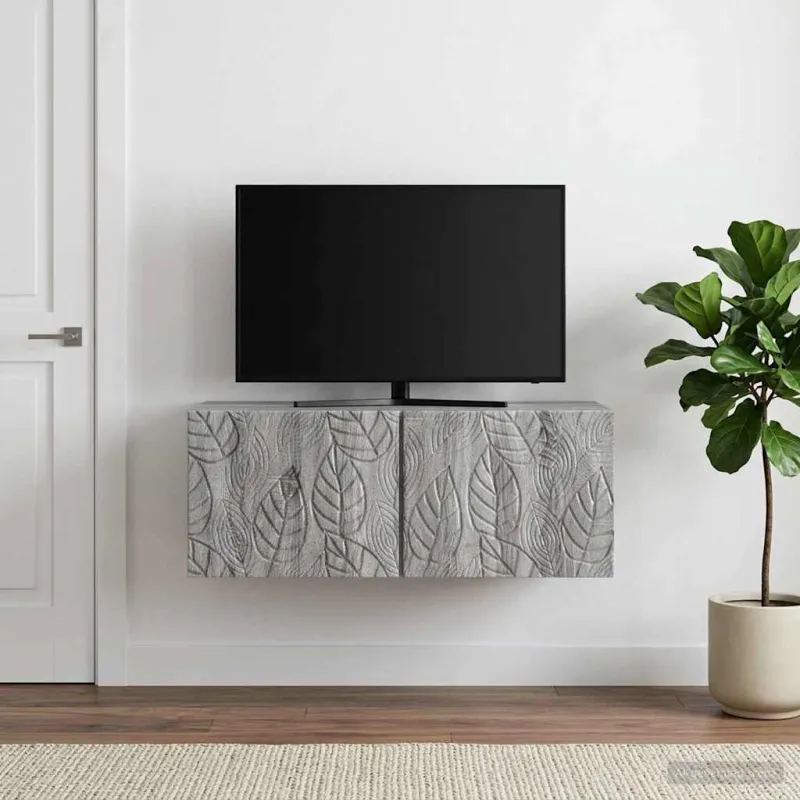 Sieninė TV spintelė 59,5 x 41 x 30 cm Pilka Sonoma
