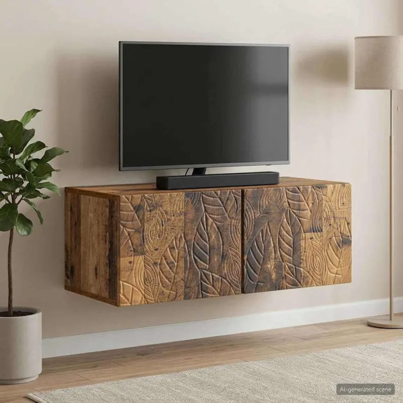 Sieninė TV spintelė 59,5 x 41 x 30 cm Sendintos medienos