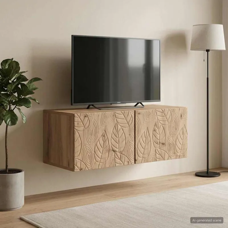Sieninė TV spintelė 59,5 x 41 x 30 cm Artisano ąžuolo