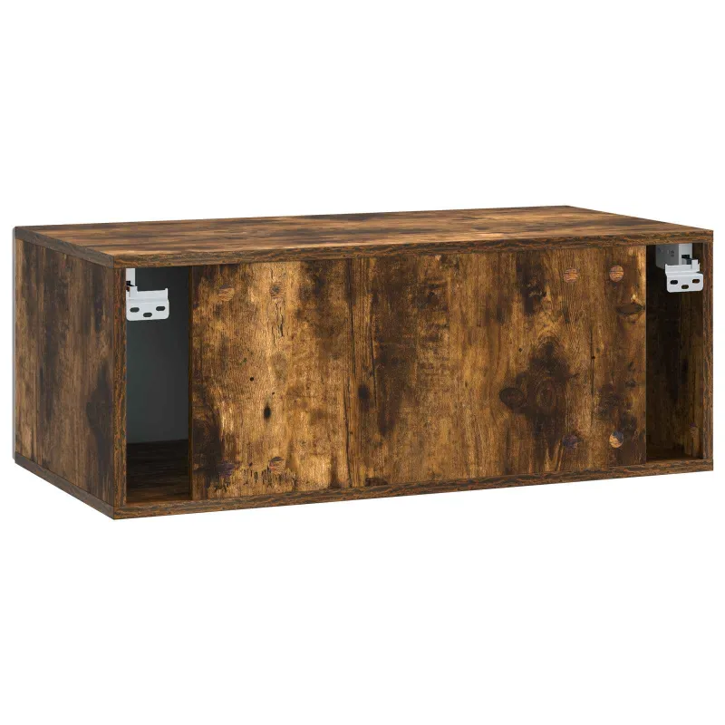 Sieninė TV spintelė 78,5 x 41 x 30 cm Dūminio ąžuolo