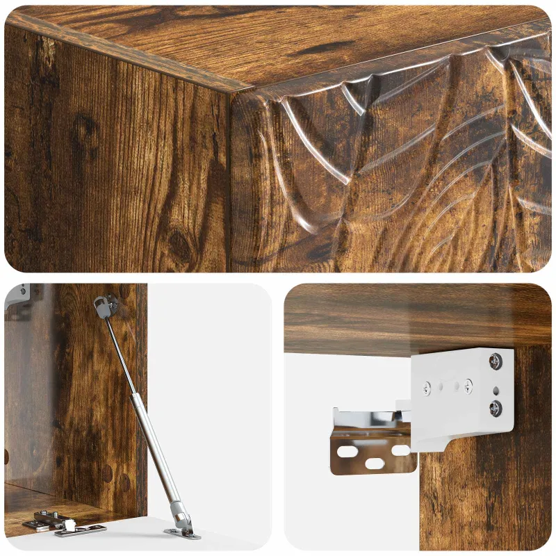 Sieninė TV spintelė 78,5 x 41 x 30 cm Dūminio ąžuolo