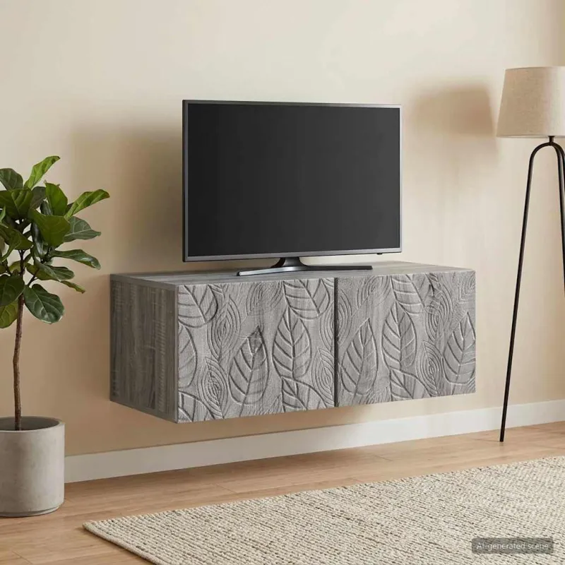 Sieninė TV spintelė 78,5 x 41 x 30 cm Pilka Sonoma