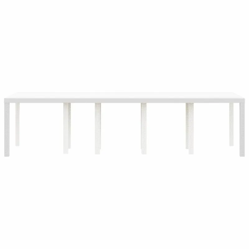 Sodo pöytä Valkoinen 300 x 100 x 73 cm polyrattana