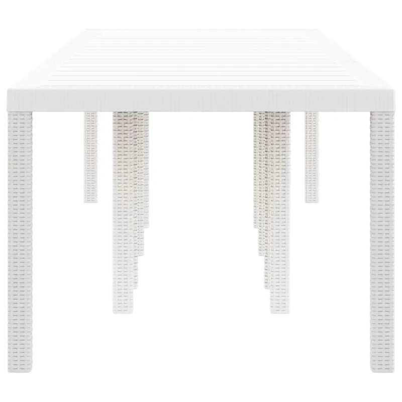 Sodo pöytä Valkoinen 300 x 100 x 73 cm polyrattana