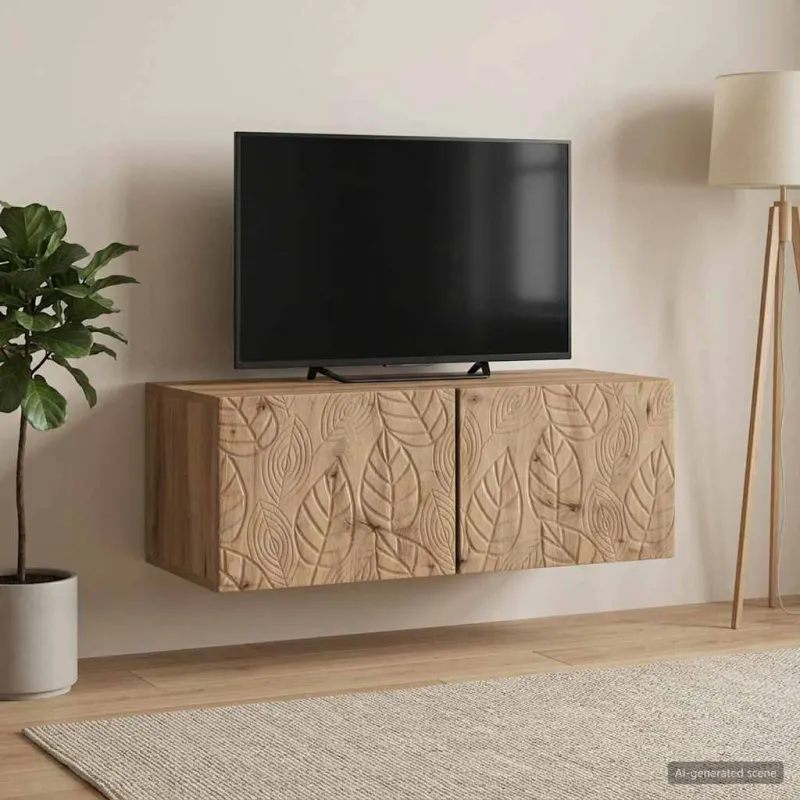 Sieninė TV spintelė 78,5 x 41 x 30 cm Artisano ąžuolo