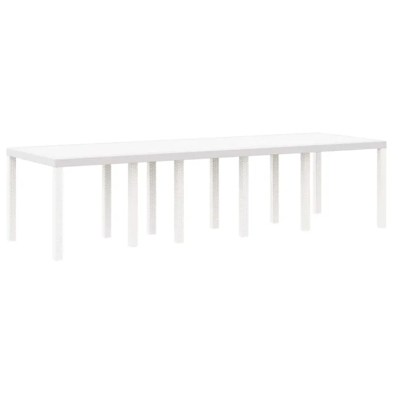 Sodo pöytä Valkoinen 300 x 100 x 73 cm polyrattana