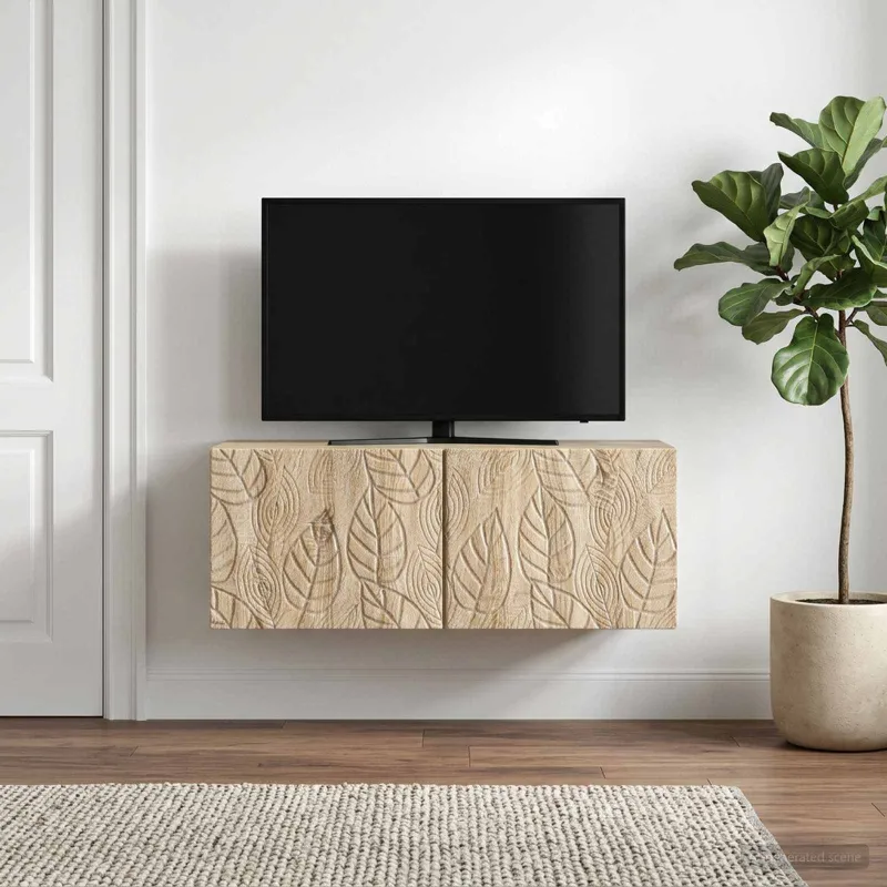 Sieninė TV spintelė 98 x 41 x 30 cm Sonoma ąžuolas