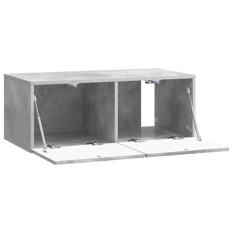 Sieninė TV spintelė 98 x 41 x 30 cm Betono pilka