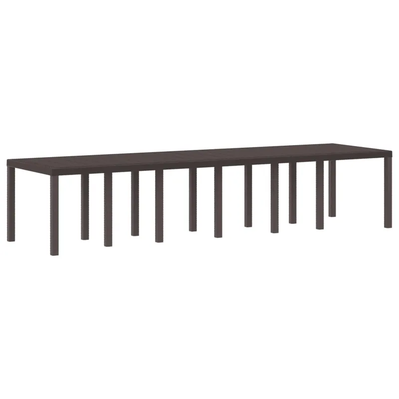 Sodo pöytä Ruda 350 x 100 x 74 cm, polyrattana