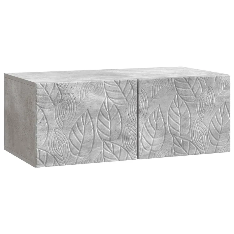 Sieninė TV spintelė 59,5 x 31 cm Betono pilka Apdirbta mediena
