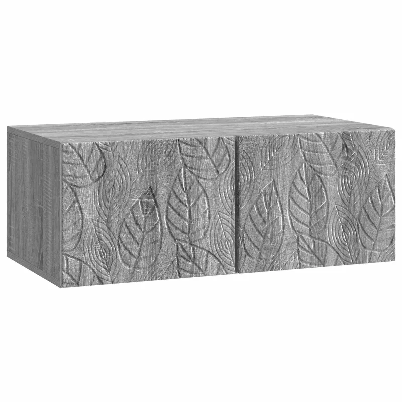 Sieninė TV spintelė 59,5 x 31 cm Pilka Sonoma Apdirbta mediena