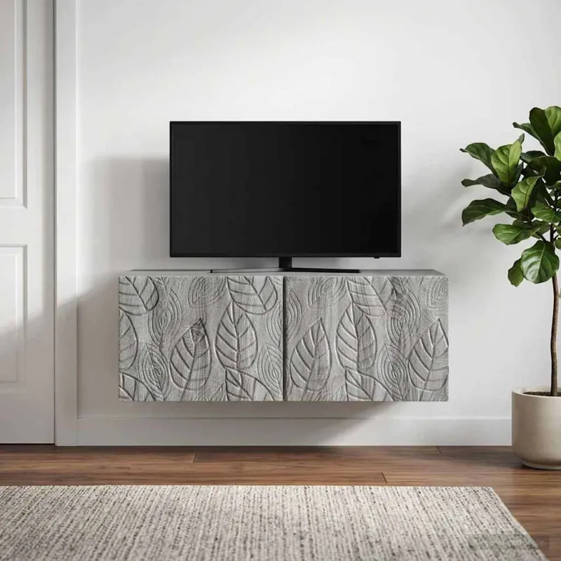 Sieninė TV spintelė 59,5 x 31 cm Pilka Sonoma Apdirbta mediena