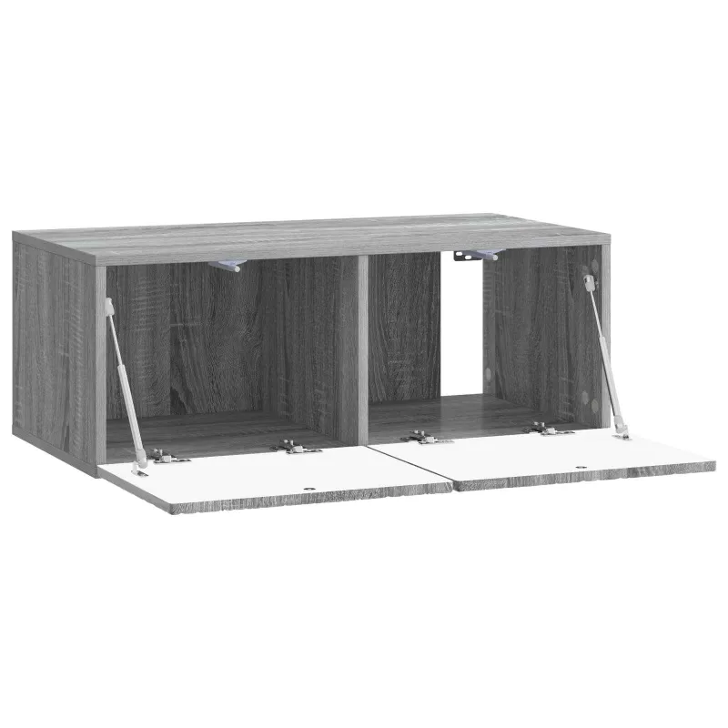 Sieninė TV spintelė 59,5 x 31 cm Pilka Sonoma Apdirbta mediena