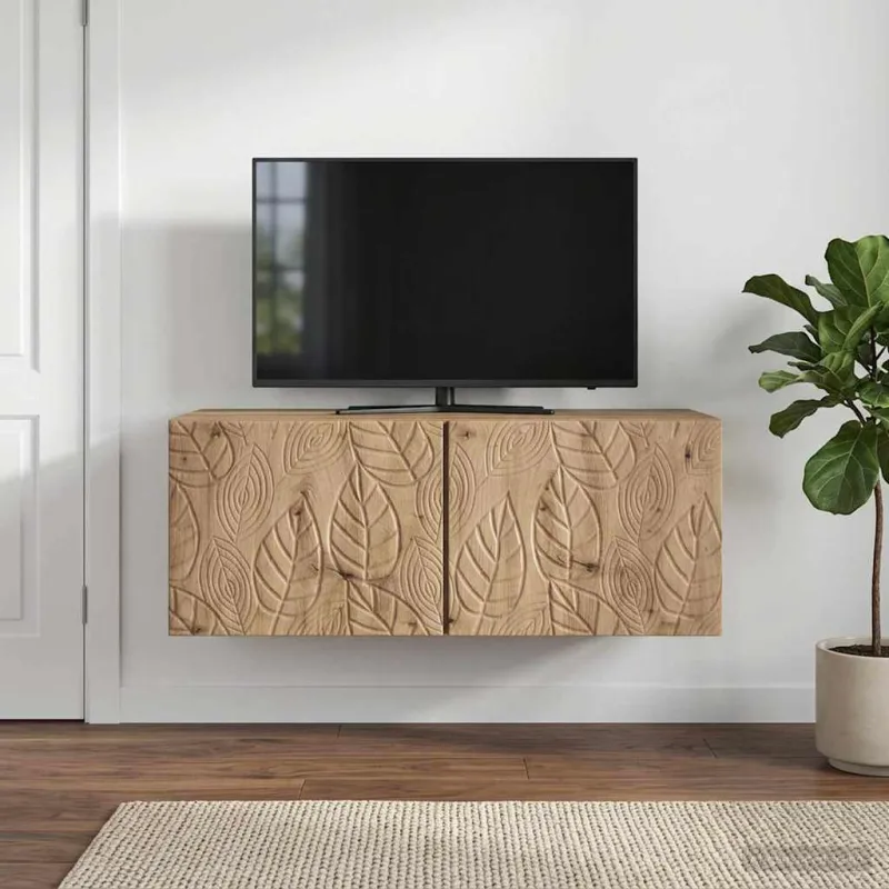 Sieninė TV spintelė 59,5 x 31 cm Artisano ąžuolo