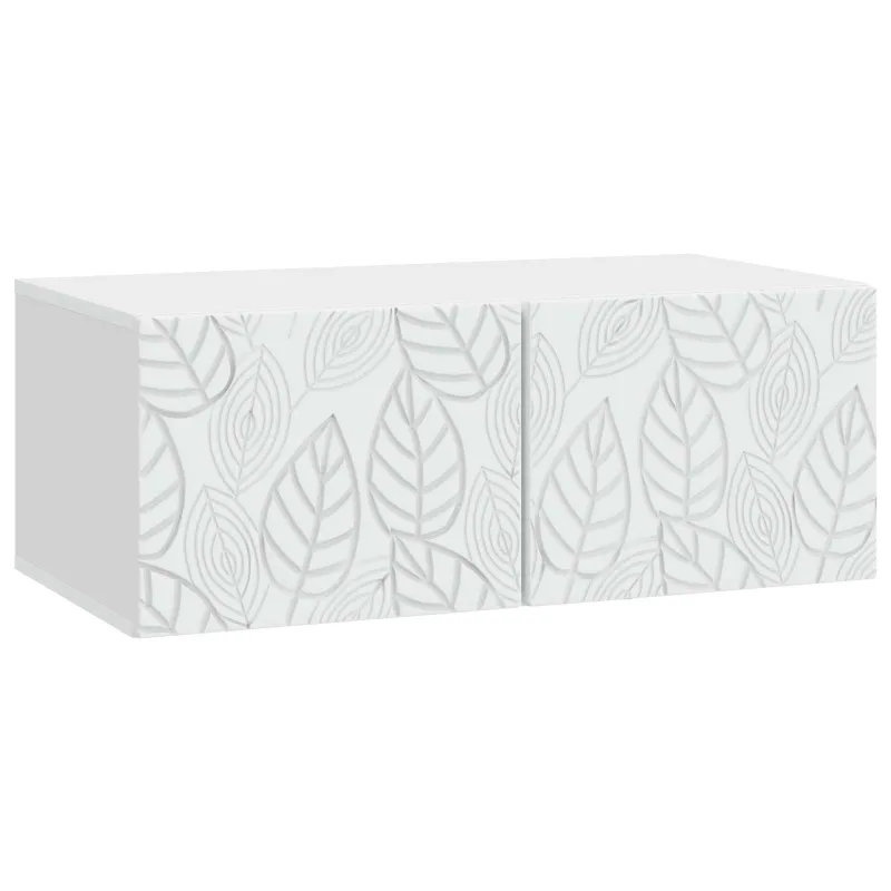 Sieninė TV spintelė 78,5 x 31 cm Balta Apdirbta mediena